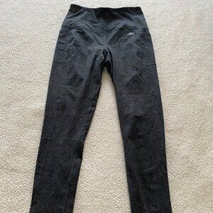 Skechers, Heathered Dark Gray Leggings, Small